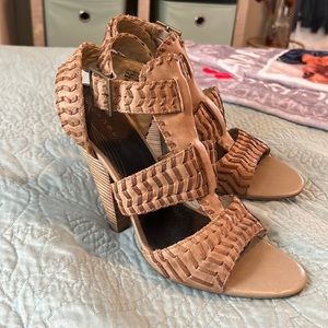 Trouve Leather High Heel Sandal size 10